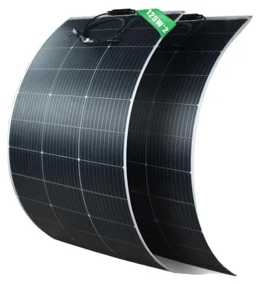 Obrázek produktu pro Solární panel, flexibilní provedení, vysoká účinnost, 2 ks 125 W