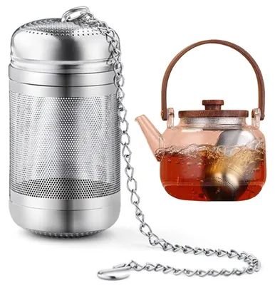 Tee-Ei aus Edelstahl 316 mit Kette, für Tassen & Kannen
