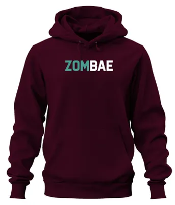 Immagine prodotto di ZOMBAE Zombie Halloween Gift Funny Partner Girlfriend Couple Unisex Hoodie Felpa con cappuccio, Borgogna, S