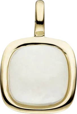 Produktbild von Anhänger aus 585 Gold Gelbgold mit Opal creme-weiß mit Schimmer Halsschmuck