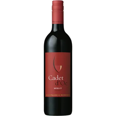 Produktbild von Baron Philippe de Rothschild Cadet d'Oc Merlot Pays d'oc IGT trocken 2018 Frankreich | 13,5 % vol | 0,75 l