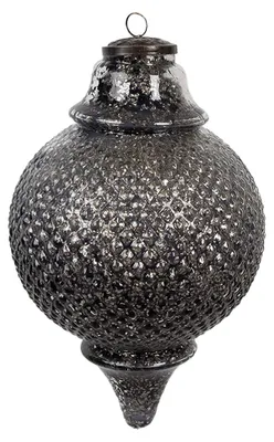 Obrázok produktu pre Clayre & Eef Vianočná ozdoba Ø 16x27 cm čierne sklo
