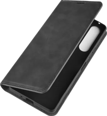 Produktbild von Mobigear Retro Slim Sony Xperia 10 II Hülle Klapphülle Geldbörse - Schwarz