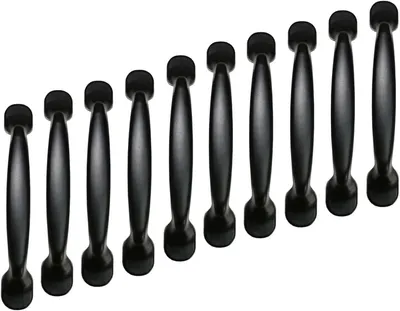 Produktbild von Qrity 10x 96mm Schwarze Küchenschranktürgriffe Schlafzimmermöbel Schublade Schrankgriffe