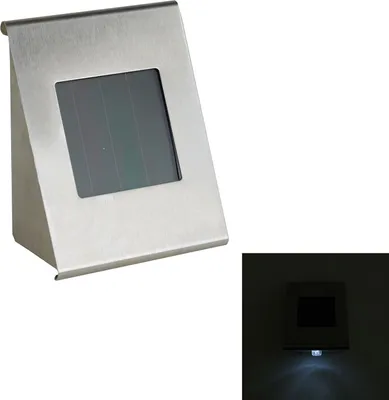 Produktbild von LED Solarlampe Wandleuchte Edelstahl Treppen Wegeleuchte Solar Gartenleuchte