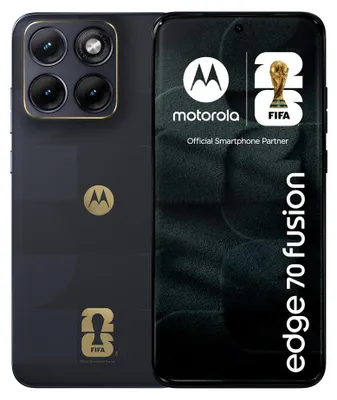Produktbild von Motorola edge 70 fusion FIFA Edition, 17,2 cm (6.78"), 8 GB, 256 GB, 50 MP, Android 16.0, Schwarz
