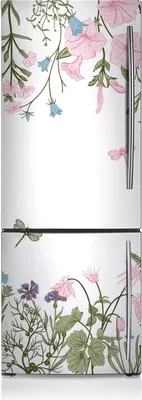 Produktbild von Kühlschrankmagnete Kühlschrank Magnetfolie Magnete Küche 60x205 cm - Frühlingsblumen