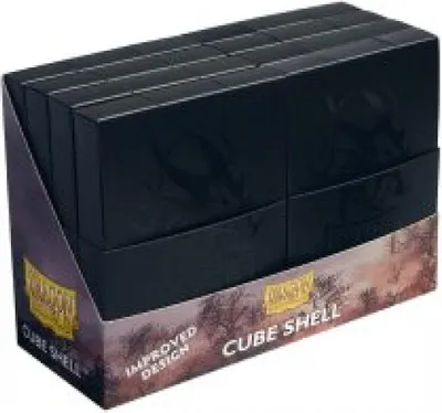 Image de Boîte à dés Shadow noire pour ranger cartes et dés