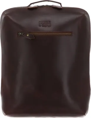 Produktbild von BUCKLE & SEAM Laptoprucksack Rucksack mit Laptopfach Mik Backpack Brown / Blu braun
