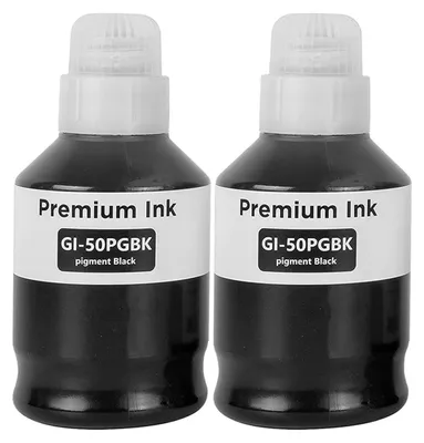 Image de Lot de deux cartouches d'encre pour imprimantes Canon Pixma de la série G (noir, pour impression photo)