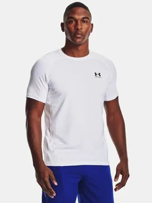Produktbild von Under Armour HeatGear Tailliertes T-Shirt, Weiß L