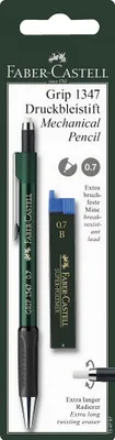 Immagine prodotto di FABER-CASTELL Druckbleistift Grip 1347 + 12 Minen B BK