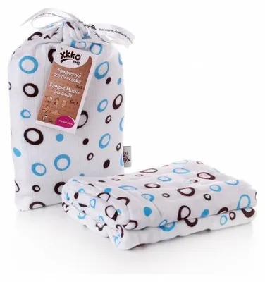 Obrázok produktu pre XKKO BMB zavinovačka - osuška, 120x120 - Cyan Bubbles