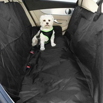 Immagine prodotto di Coprisedili per cani Yatek + cintura di sicurezza regolabile, in resistente tessuto Oxford 600D, dimensioni 147 x 137 cm, adatti a tutti i veicoli