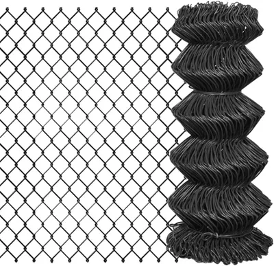 Produktbild von Maschendrahtzaun 25 m x 0,8 m aus Stahl in Grau, PVC-beschichtet, langlebig für Garten und Grundstück