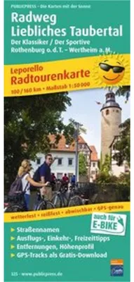 Zdjęcie produktu dla Trasa rowerowa Liebliches Taubertal 1 : 50 000