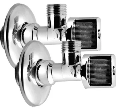Produktbild von Eck-Kugelventil 1/2"x3/8“, Paar, Chrom