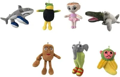 Obrázek produktu pro Italská plyšová hračka Brainrot Ai, 28 cm, 7 druhů | 3 kusy