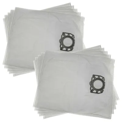 Produktbild von vhbw 10x Staubbeutel kompatibel mit Kärcher WD 3-18, WD 3.200, WD 3.500 P, WD 3-18 S, WD 3.300 M, WD 3-18 S Battery Set Staubsauger - 45cm x 29cm Weiß