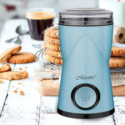 Obrázek produktu pro Feel Maestro MR-453-BLUE, Čepelový mlýnek, 60 g, Modrá, 180 W, 220 - 240 V, 50 Hz