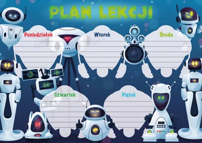 Produktbild von Stundenplan A5 Roboter (Schul- und Papierwaren, Stundenpläne)