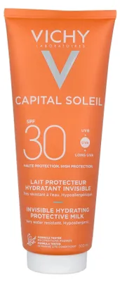 Produktbild von Vichy 3337871321826, Sunscreen milk, Gesicht & Körper, 300 ml, Röhre, Feuchtigkeitsspendend, Schutz, Empflindliche Haut