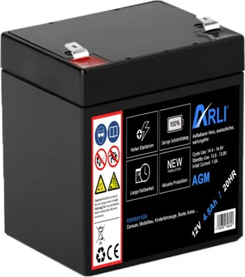 Produktbild von ARLI AGM Blei Akku 12V 4,5Ah 20HR Batterie 4500 mAh