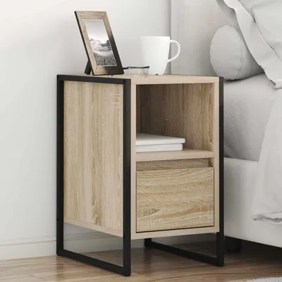 Produktbild von vidaXL Nachttisch 2 stk. Sonoma 39,5 x 30 x 50 cm Holzwerkstoff