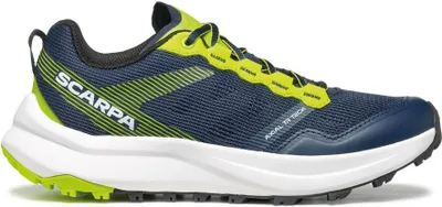 Trailrunning-Schuhe für Kinder in Blau und Grün von Scarpa; Modell SP-Y.