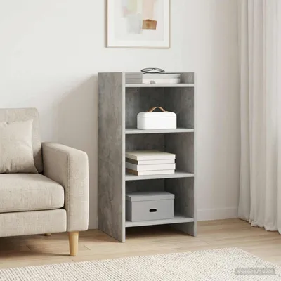 Image de Buffet vidaXL gris béton 40 x 36 x 80 cm en aggloméré