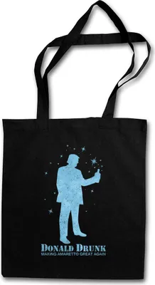 Produktbild von Urban Backwoods Donald Drunk, Stofftasche, Farbe: Schwarz