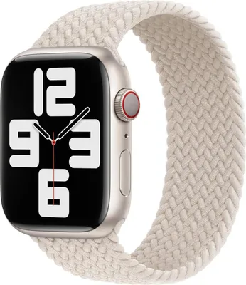 Immagine prodotto di Cinturino intrecciato Solo Loop per Apple Watch | 38/40/41/42 mm - Taglia 1 - Starlight