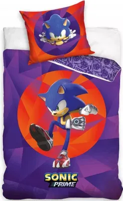 Immagine prodotto di Set di lenzuola Sonic Prime, dimensioni: 140 x 200 cm e 60 x 70 cm