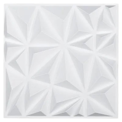 Obrázok produktu pre VEVOR 3D nástenné panely, 33 balení, 11,81 x 11,81 palca PVC, 32 štvorcových stôp, interiérové stropy, spálňa, obývacia izba a herňa, matná biela