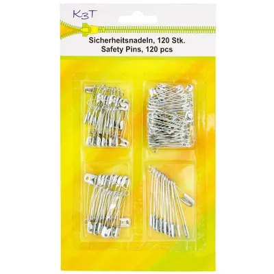 Produktbild von TSI 81013 120x Sicherheitsnadeln sortiert silber