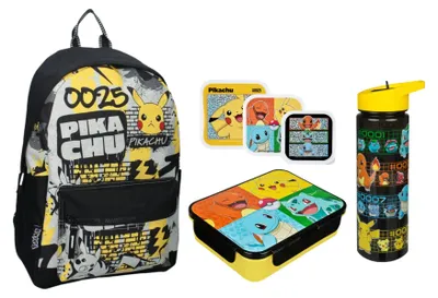 Image de Ensemble scolaire Pokémon : sac à dos et boîte à lunch