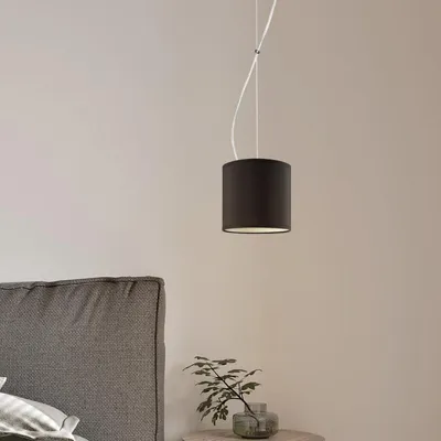 Produktbild von Home Sweet Home Hängeleuchte Deluxe mit Lampenschirm, E27, schwarz, 16cm