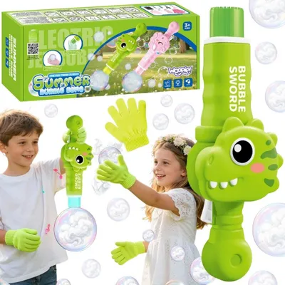 Produktbild von Woopie Dinosaurier Rauchblasenpistole Nebelblasenmaschine wiederaufladbar