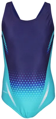 Produktbild von Aquarti Mädchen Badeanzug – Chlorresistenter Sport Badeanzug Mädchen mit Muscleback, Farbe: EP2274b3 Türkis , Größe: 140