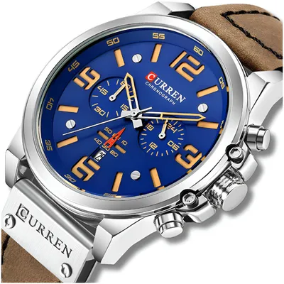 Zdjęcie produktu dla Zegarek Męski Curren Klasyczny Elegancki Chronograf Datownik 6 Kolorów