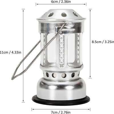 Produktbild von Tragbare Kerzenlaterne, Nachtangeln, hängende Outdoor-Camping-Lampe aus Aluminiumlegierung