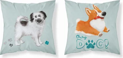 Produktbild von Baby Kissenbezug 40x40 Hunde BAUMWOLLE