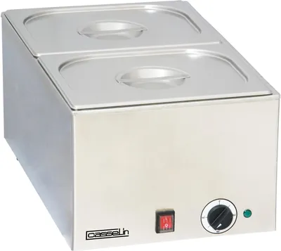 Bain-Marie 2 x GN 1/3, 1200 W, 3 L, Edelstahl