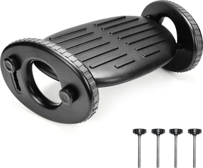 Produktbild von Belle Vous Ergonomische, Verstellbare Fußstütze Schreibtisch - Bequeme Fußablage mit 4 Höhenpositionen & Rollendesign - Rutschfeste Fussstütze