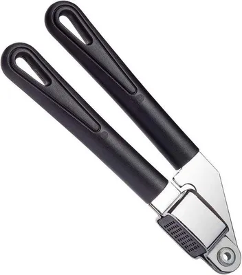 Obrázek produktu pro Lis na česnek z nerezové oceli a plastu, 20 cm, černý
