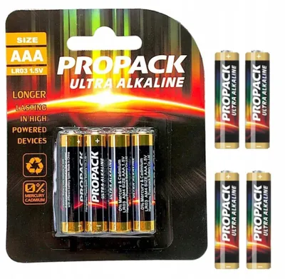 Produktbild von Alkaline-Batterien LR03 AAA 1,5 V 4 Stück.