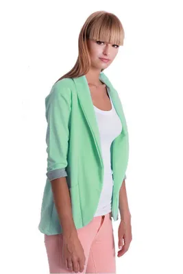 Immagine prodotto di Giacca blazer corta da donna; verde menta L/XL