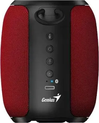 Image de Haut-parleur portable Genius, 5W, Bluetooth, Rouge/Noir