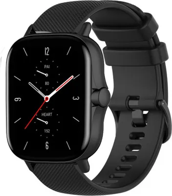 Produktbild von Strap-it Xiaomi Amazfit GTS 2 Luxus Silikonarmband (Schwarz)