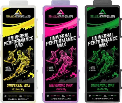 Obrázok produktu pre SkinRocks univerzálny vosk na lyže a snowboardy All IN ONE Wax 750g Colours Mix